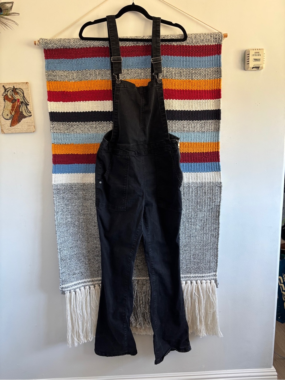 Wallflower Black Denim Bib Overalls